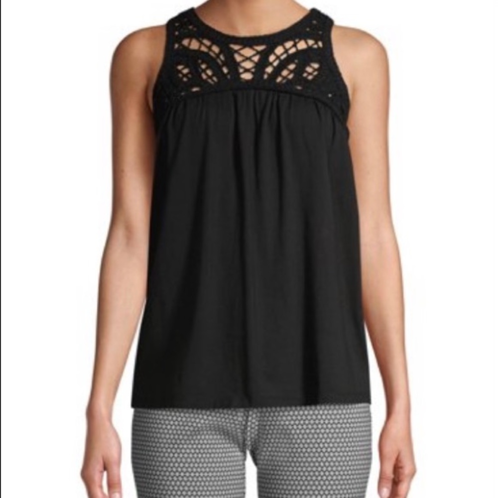 Time and Tru Women's Macrame Top XL - Picture 2 of 14